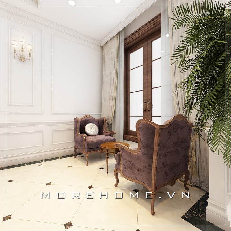 Mẫu sofa đơn tân cổ điển đẹp, sang trọng